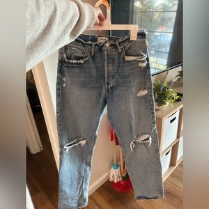 Agolde 90s Women's Ripped Blue Jeans size 28